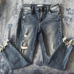 Distressed Denim Jeans